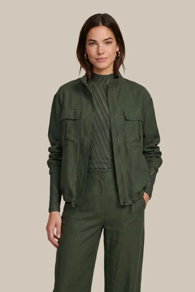 CS The Label Jinora Jacket Dark Olive, donkergroene jas